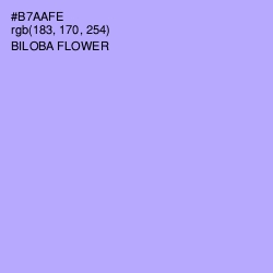 #B7AAFE - Biloba Flower Color Image